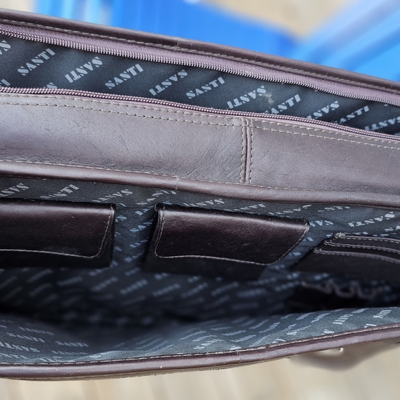 Santi leather briefcase - excellent condition - Picture 3 of 9